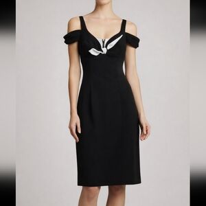 Rickie Freeman for Teri Jon cold shoulder dress size 2